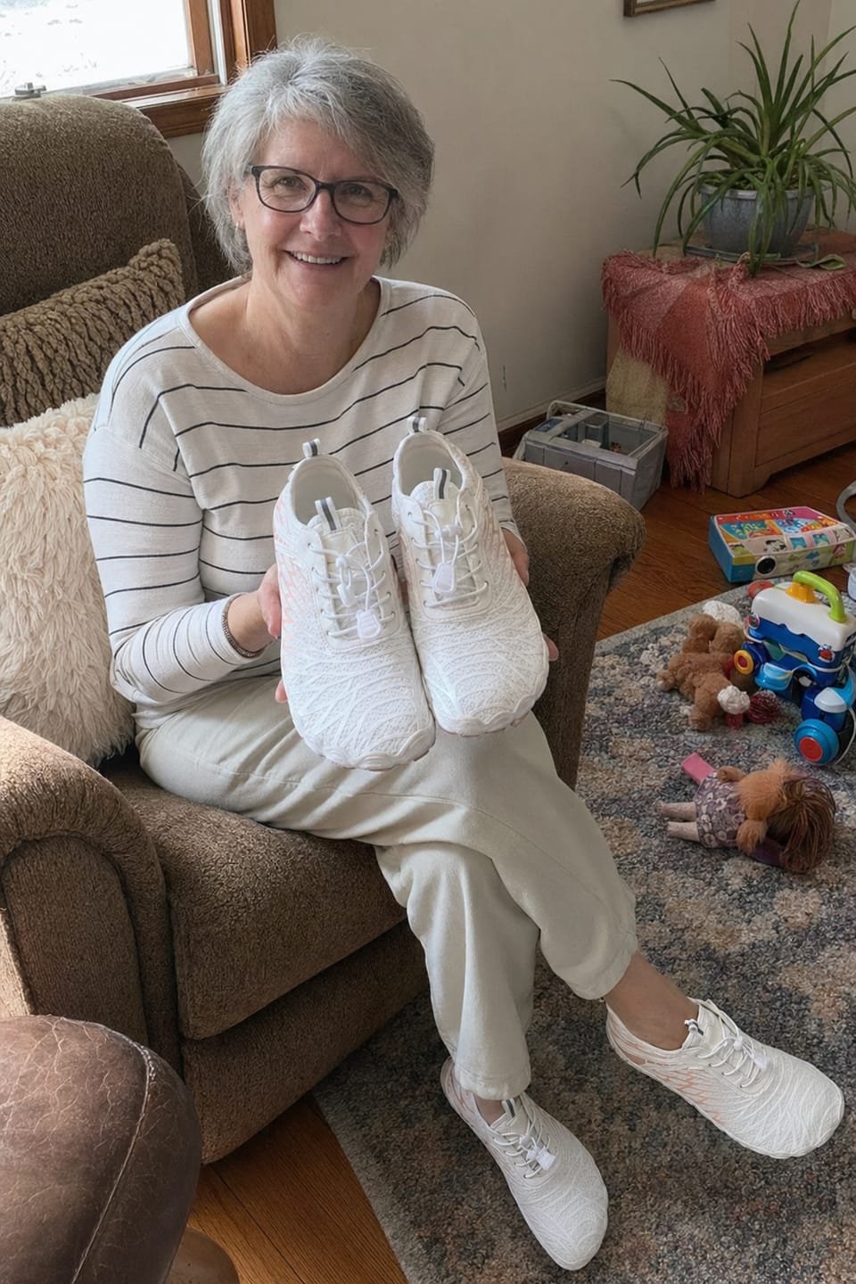 Customer photo review of Motion Ground™ – Copper-Grounded Barefoot Shoes for Natural Balance (Unisex)