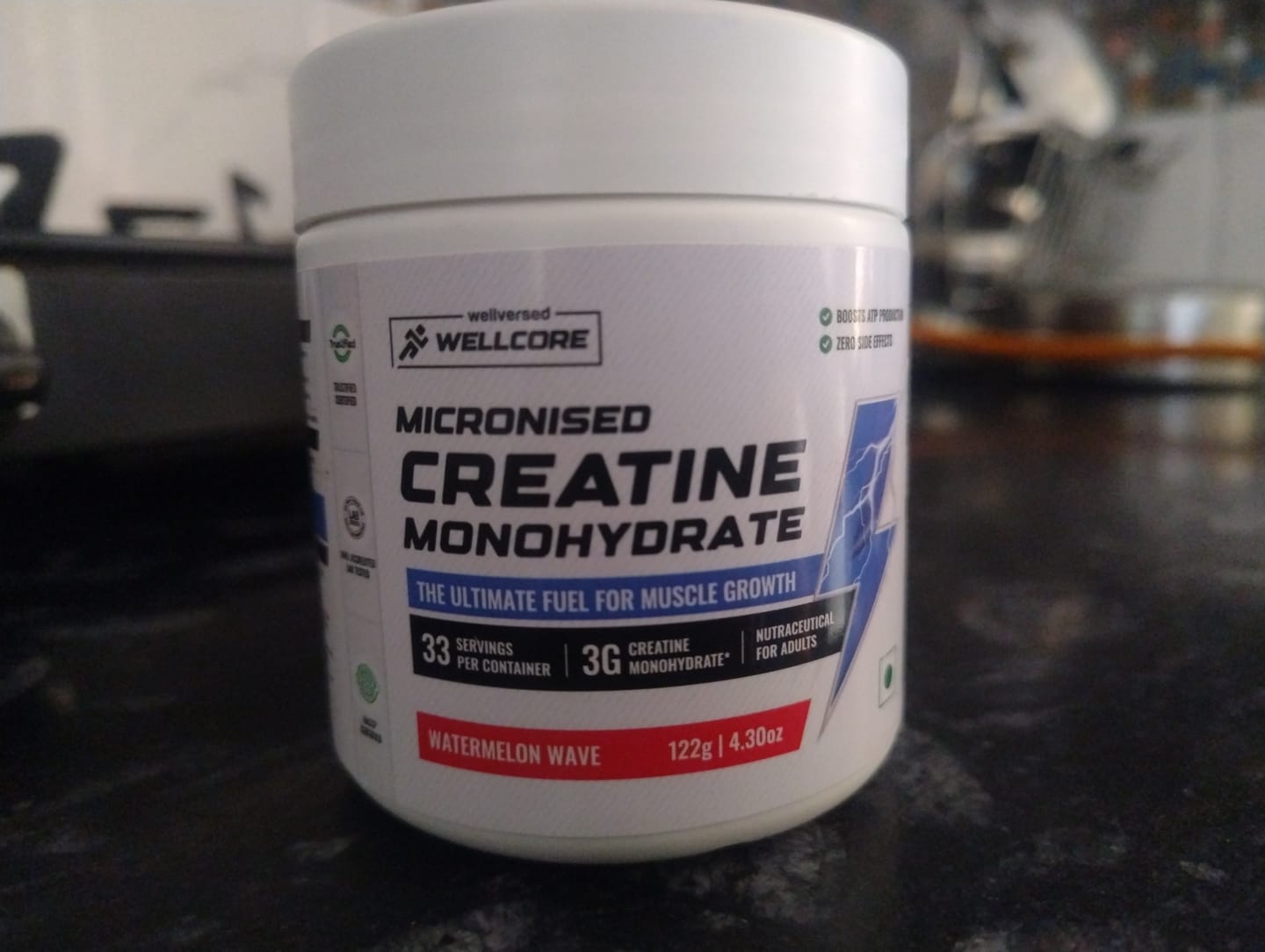 Customer photo review of Wellcore - Pure Micronised Creatine Monohydrate | Watermelon Wave (122g, 33 servings)