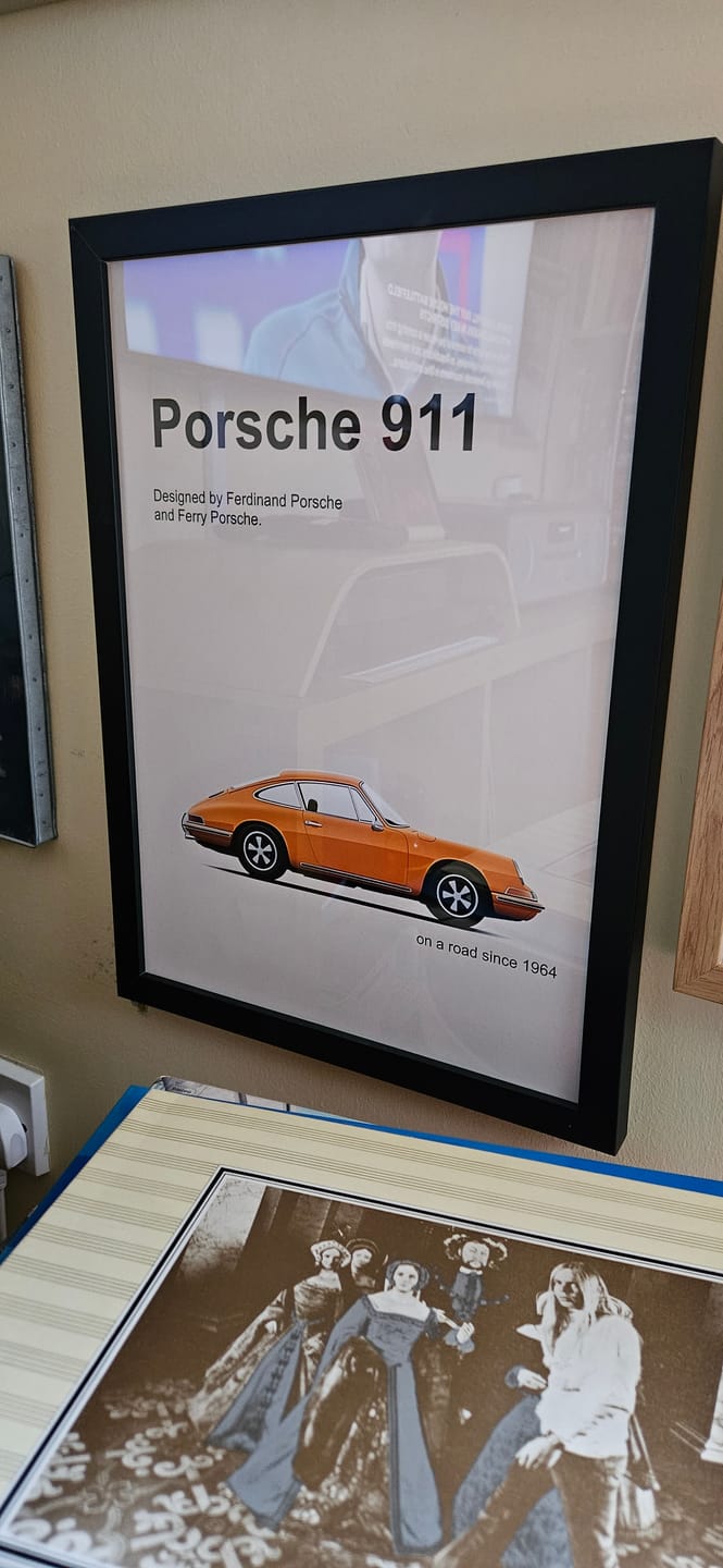 Customer photo review of Porsche 911 Vintage Poster