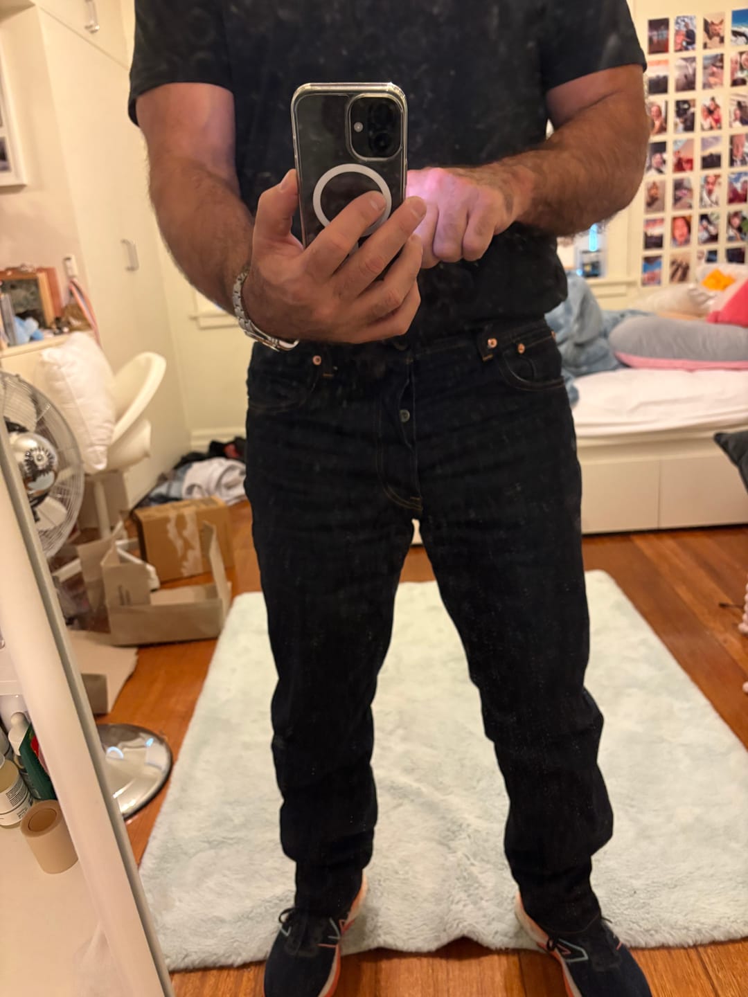 Customer photo review of Lot 602 1969 Model Selvedge Denim Jeans