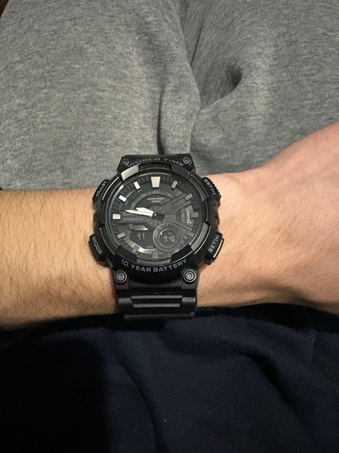 Customer photo review of Reloj Casio Análogo-Digital Vintage AEQ-110W-1BVDF Negro