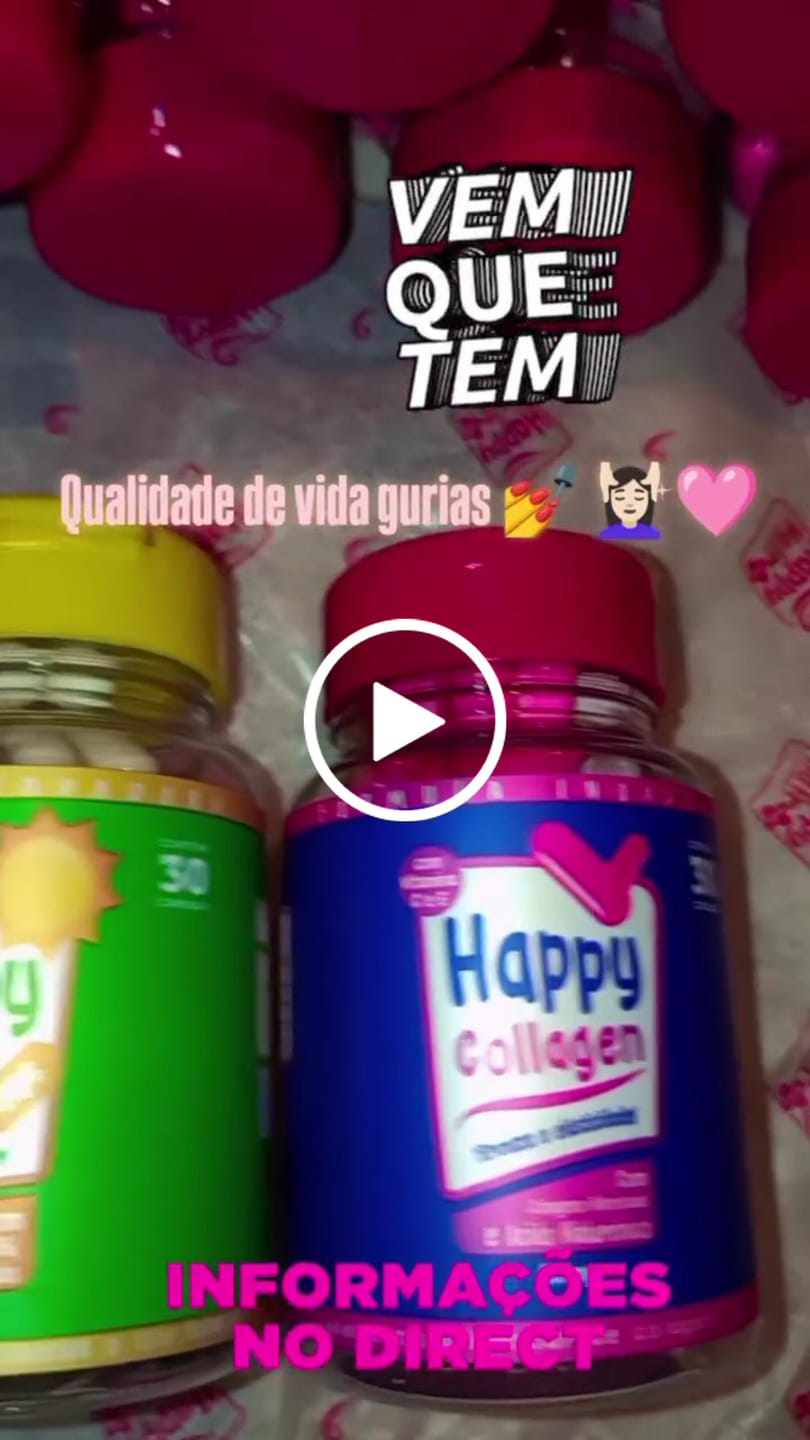 Customer video review of Happy Hair 6 Potes + 6 Potes Grátis + 2 Colágenos + 1 Happy Calm (Total 15 Potes)