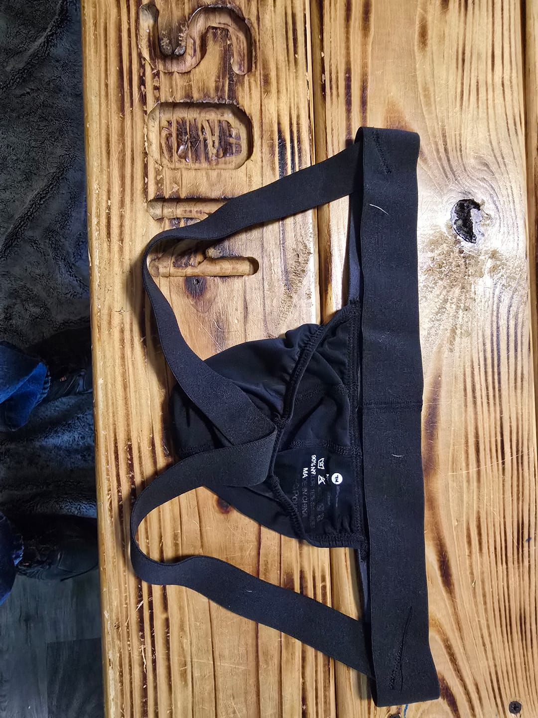 Customer photo review of Nylon 0in Mesh Jockstrap No Fly 3pk Black