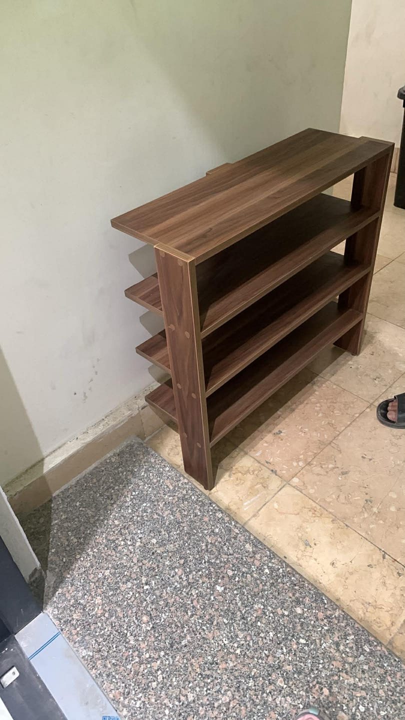 Customer photo review of Openshelf shoe cabinet
