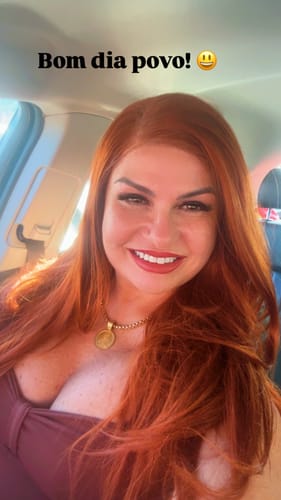 Customer photo review of Lace Front HD Valentina Ruiva 65cm - Repartição Livre 13x4