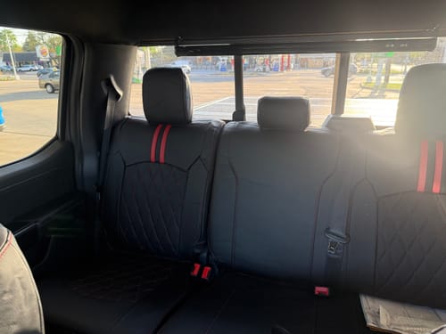 Customer photo review of Premium Custom-Fit Seat Covers
