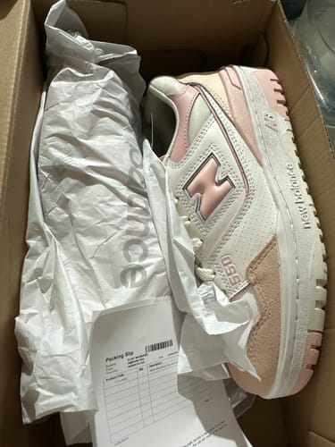 Customer photo review of New Balance 550 White Pink Wmns