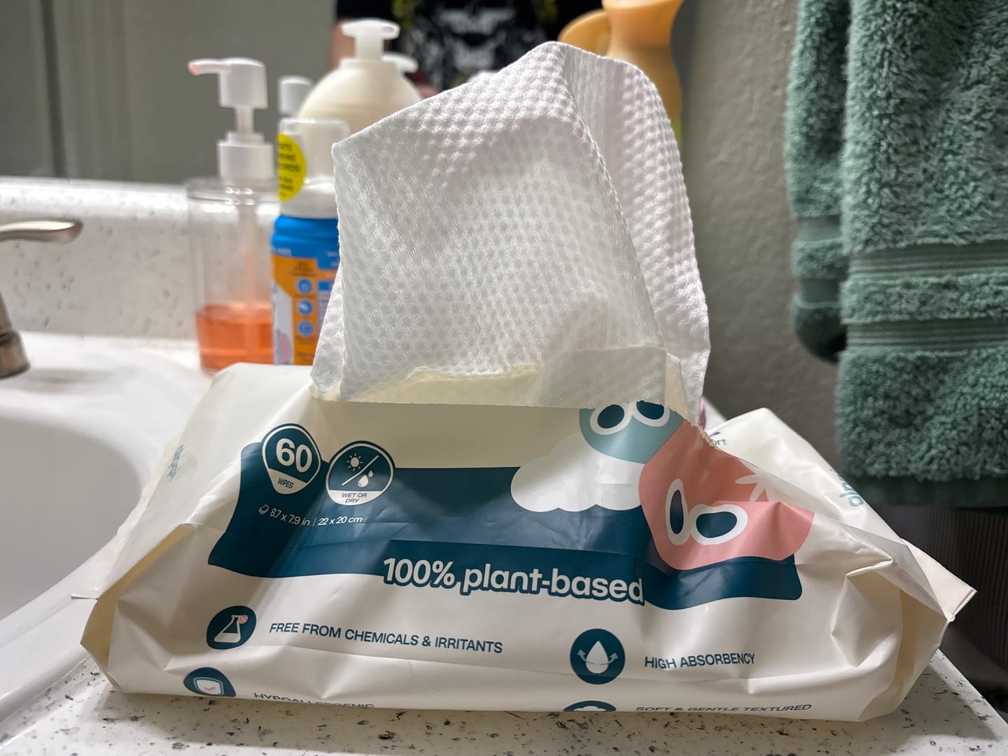 Customer photo review of Wispy Duo Wipes Sample (Dry)