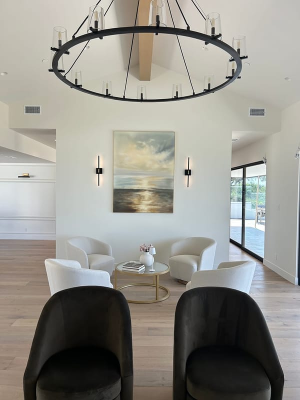 Customer photo review of Abstract Ocean And Sky Canvas Art #OC101