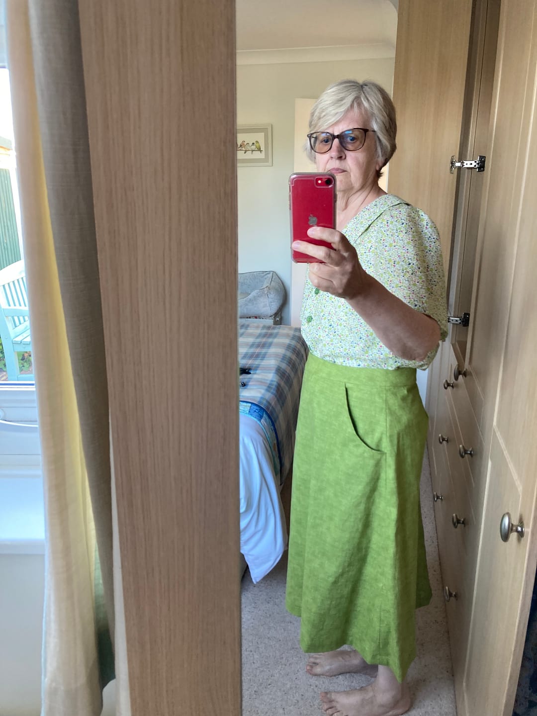 Customer photo review of Linen Textured Look Cotton Fabric