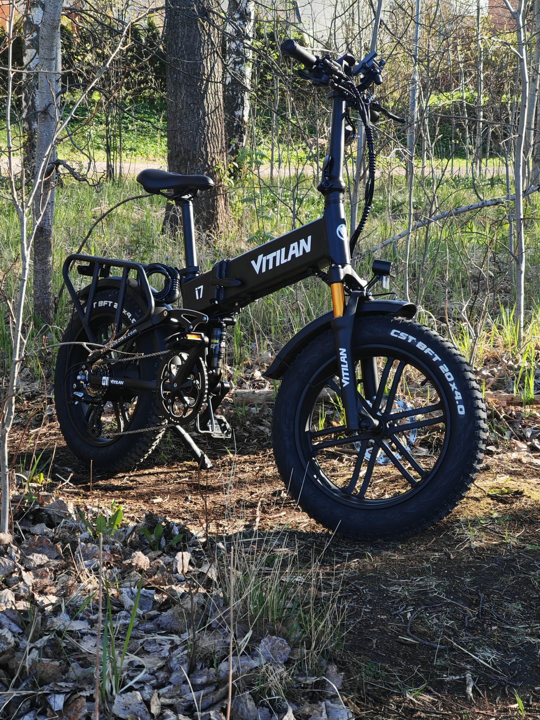 Customer photo review of I7 Pro Folding Full Suspension Electric Bike