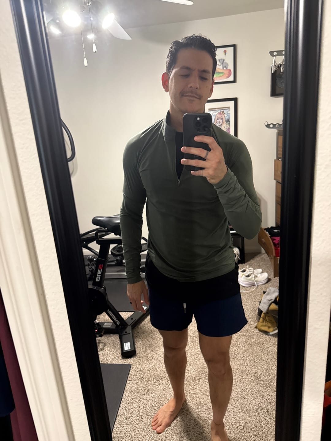 Customer photo review of Fitted Performance Quarter Zip