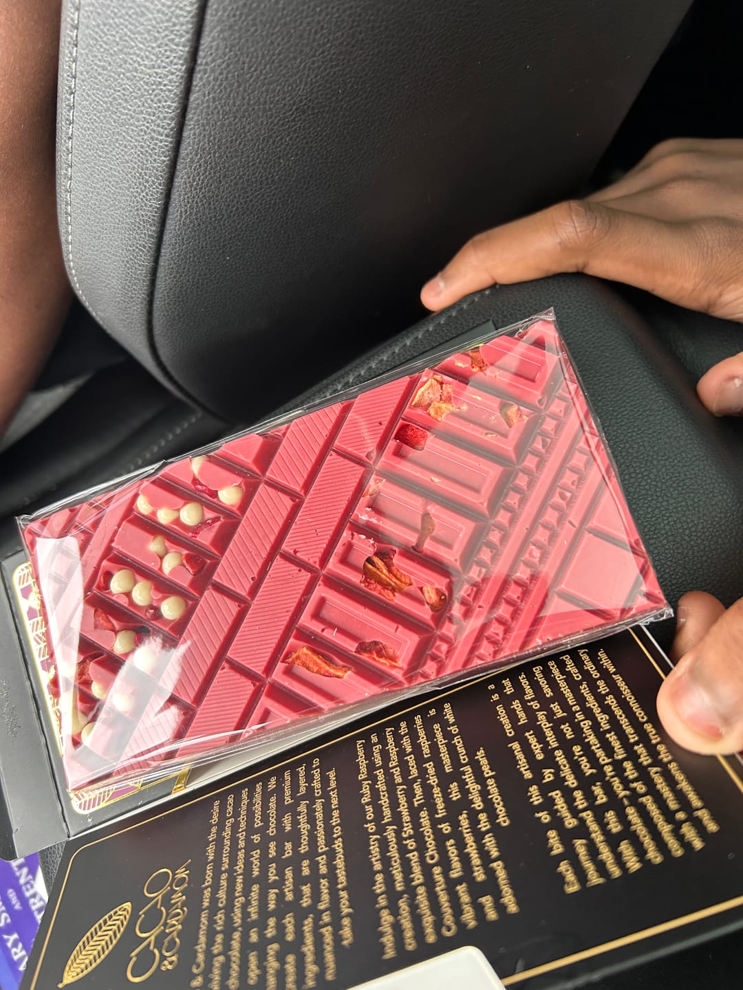 Customer photo review of Ruby Raspberry Artisan Bar