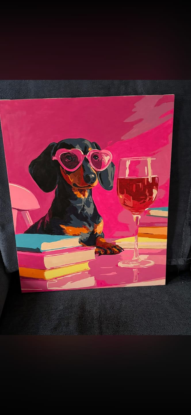 Customer photo review of Happy hour | Paint by Number