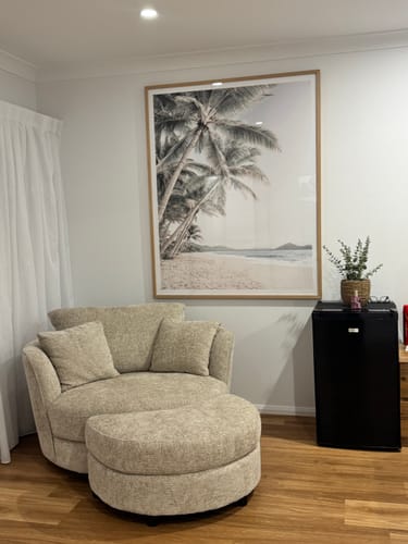 Island Bliss Art Print framed in a customer's home - verified photo review