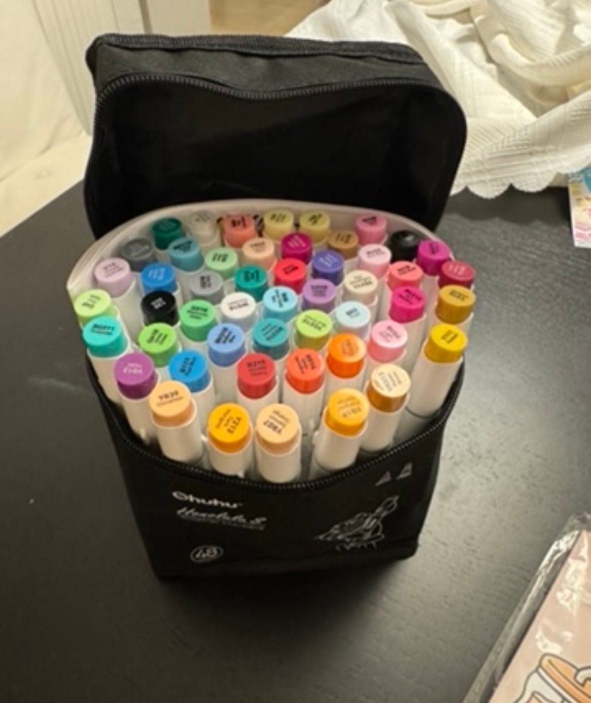 Customer photo review of Ohuhu Honolulu S 48 Colors Dual Soft Tips Alcohol Art Markers, Brush & Soft Chisel