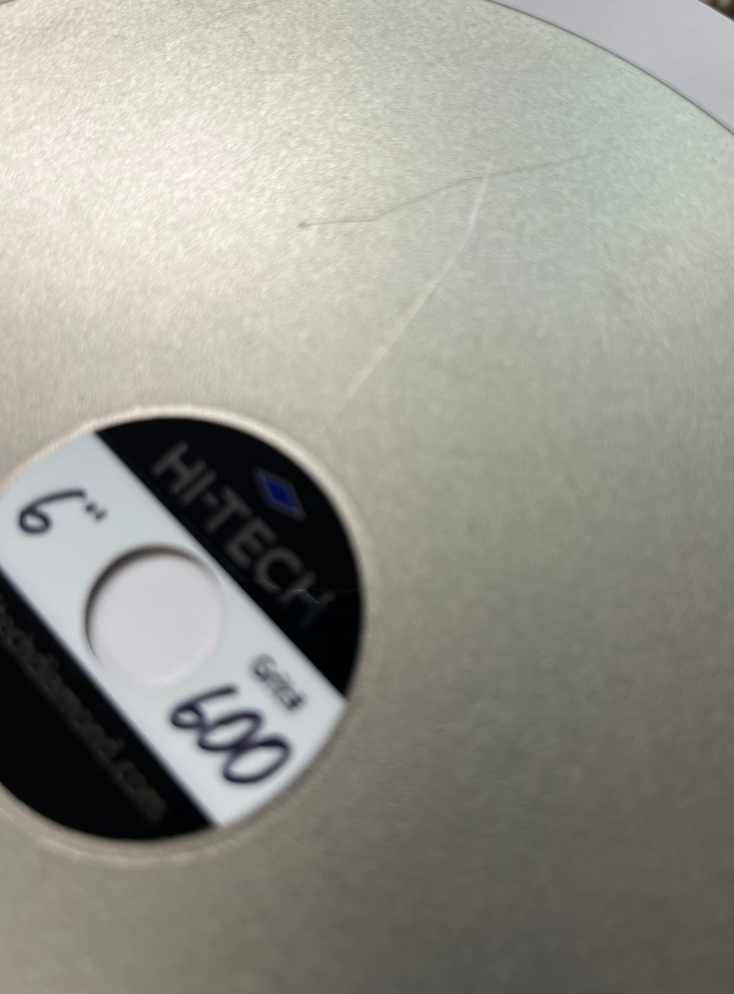 Customer photo review of Hi-Tech Diamond Electroplated Diamond Lap Discs