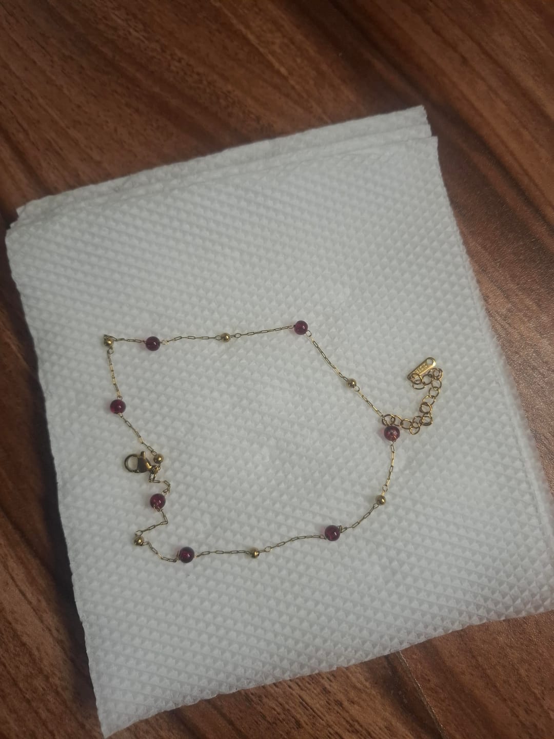 Customer photo review of Berry Cluster Bracelet