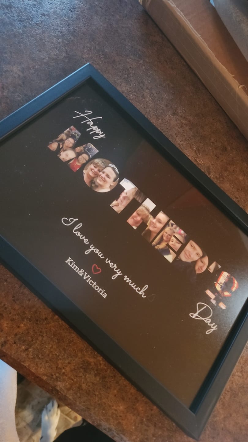 Customer photo review of Happy Mother's Day - Personalized Poster