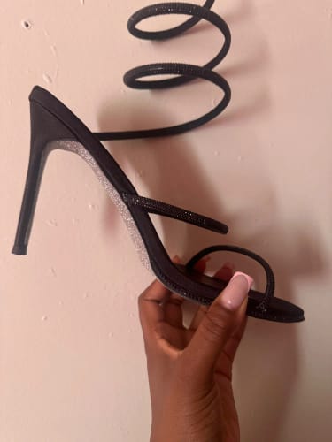 Customer photo review of Diamond strap heel