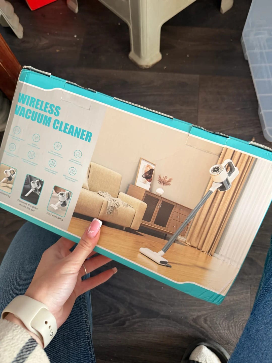 Customer photo review of Aspirateur Laveur Balai Sans Fil pour Tous les Sols