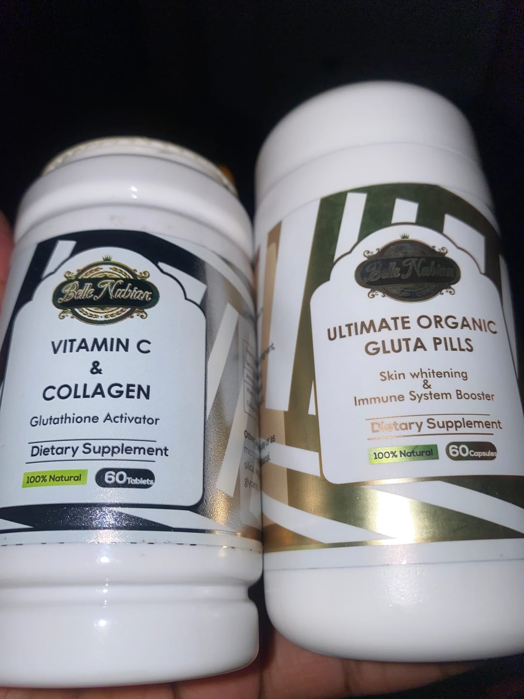 Avis photo client sur ULTIMATE ORGANIC PILLS + VITAMIN C & COLLAGEN. (l’ensemble le plus éclaircissant)