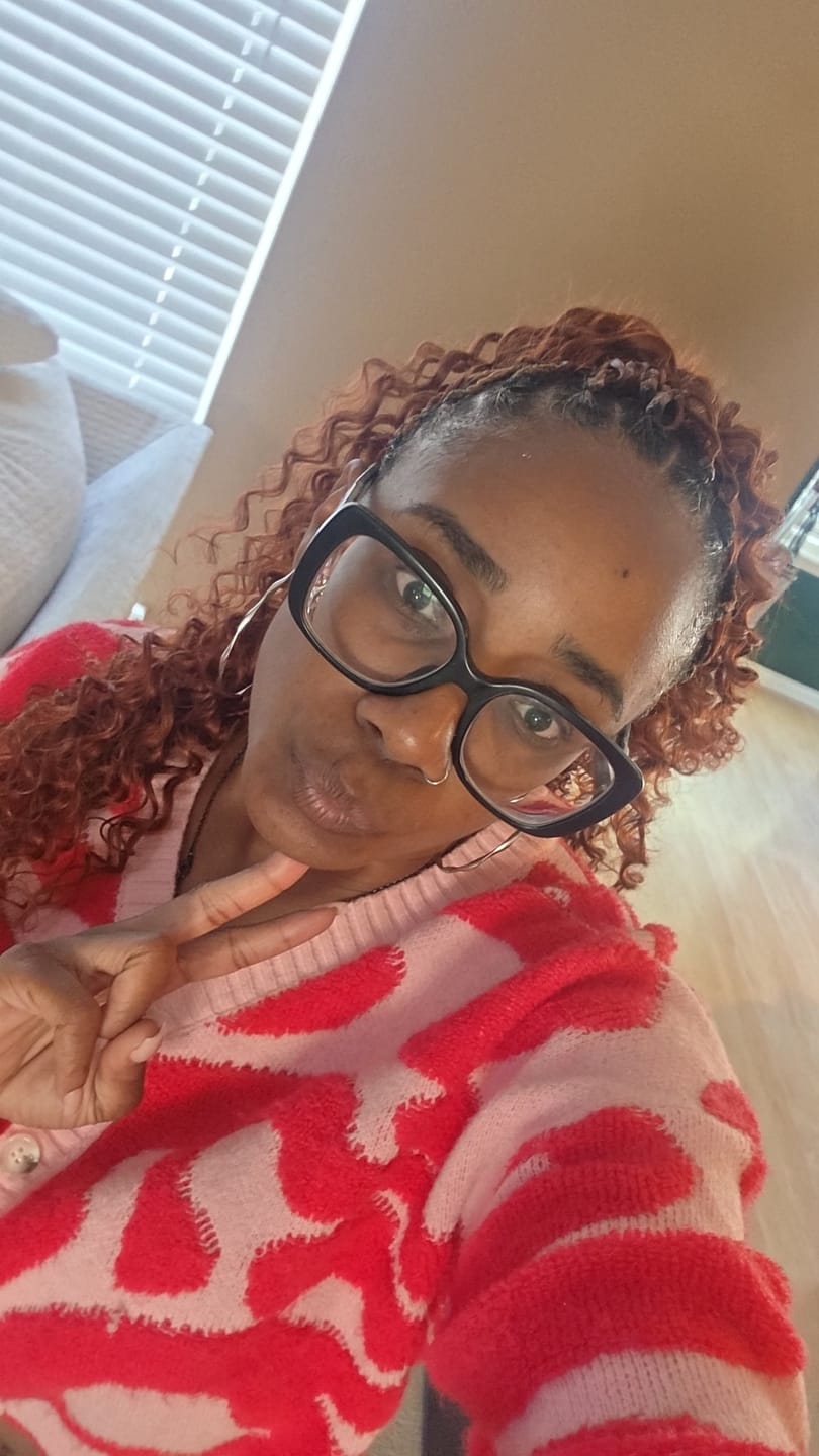 Customer photo review of Copper Color Deep Wave Human Crochet Hair