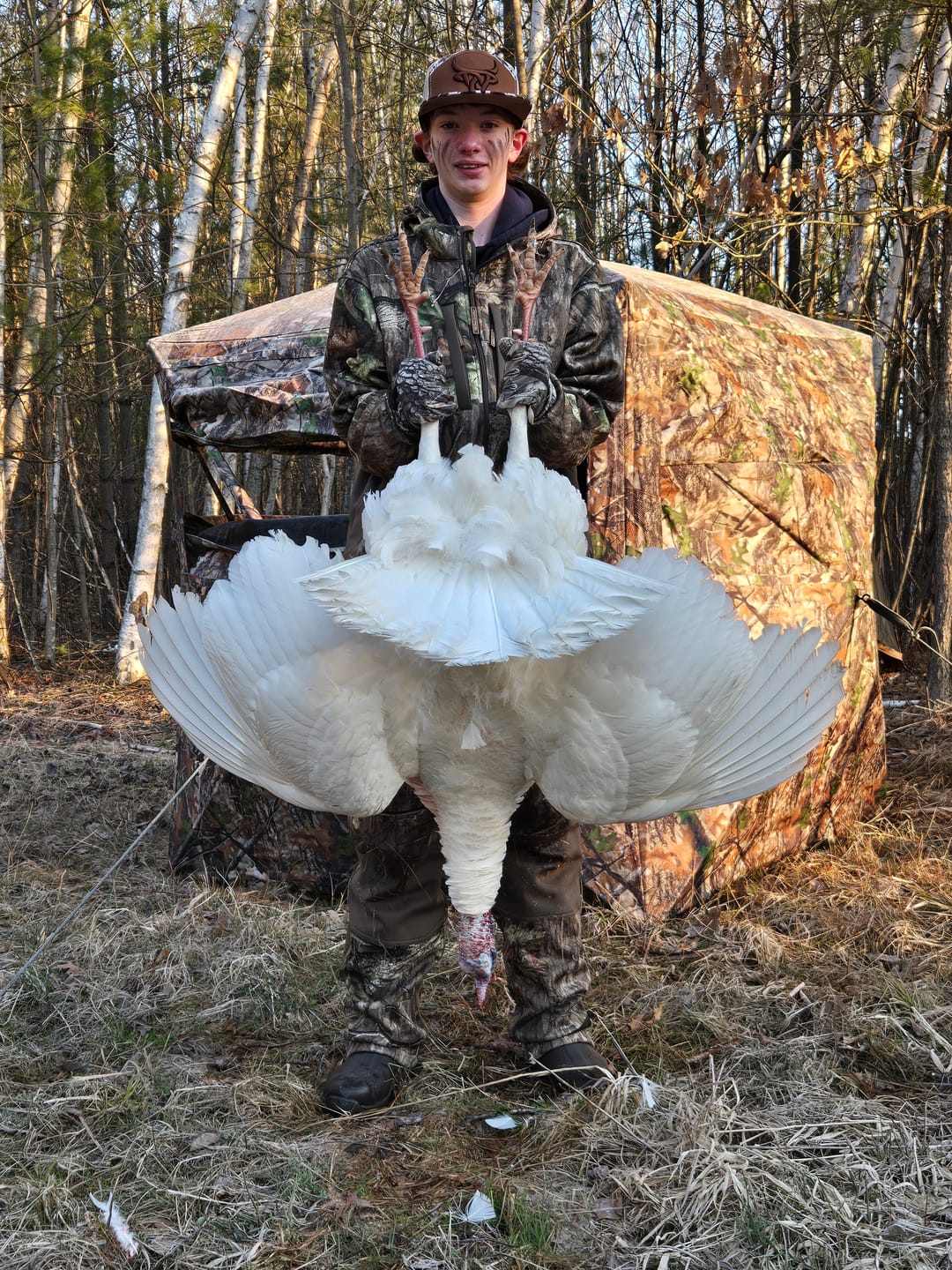 Customer photo review of VisX/VisMax See Through Hunting Blind, Pop Up Ground Deer Blind