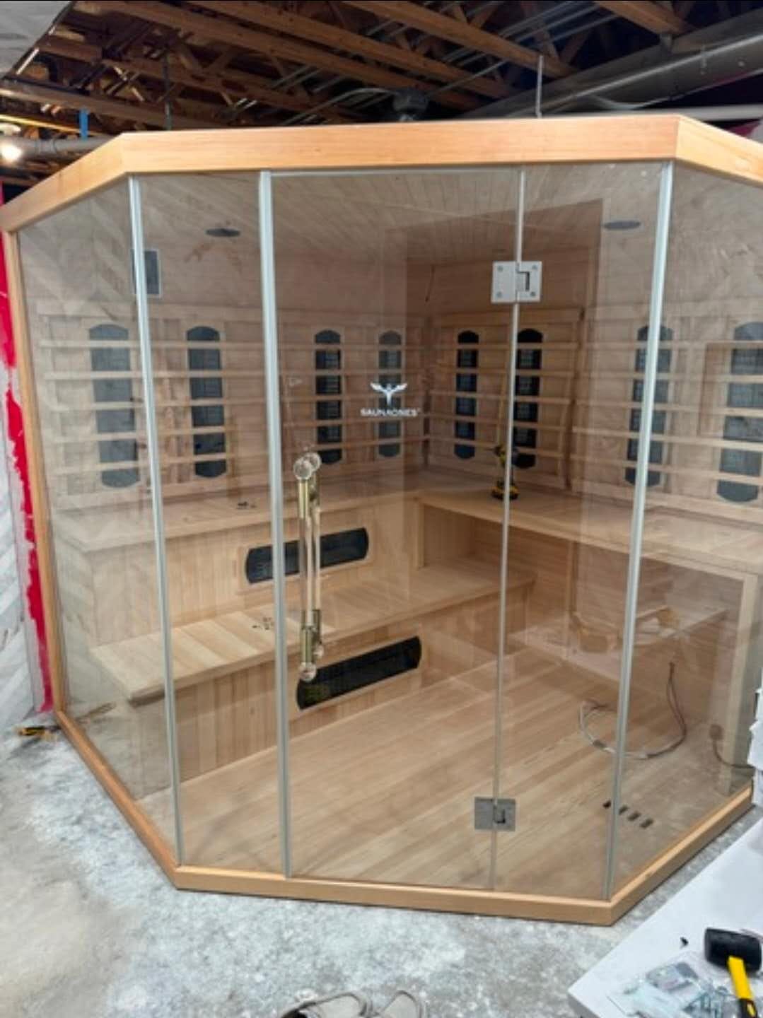 Customer photo review of SAUNAONES® Traditional Steam And Far Infrared Sauna Room Luxury 4