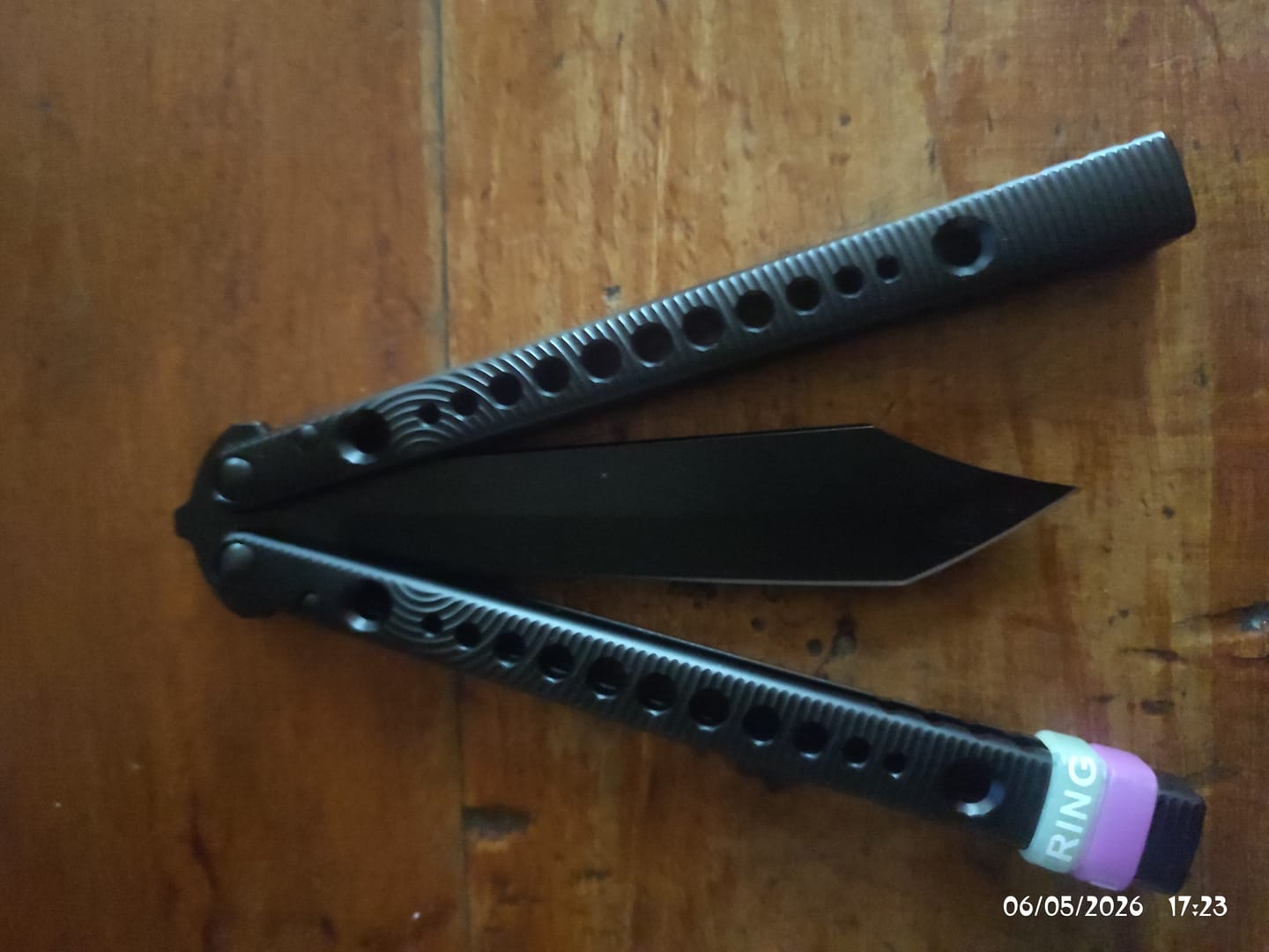 Customer photo review of titus BRS chrep clone Aluminum alloy handle stainless steel blade Bushing