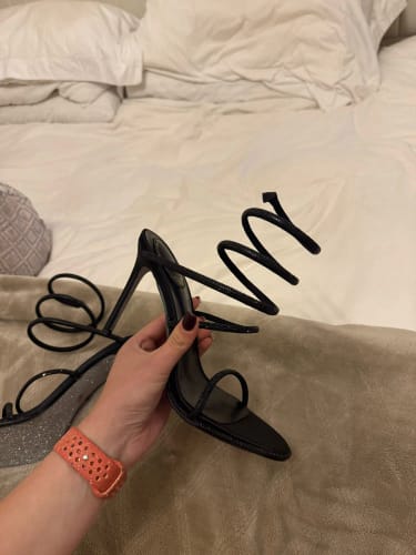 Customer photo review of Diamond strap heel