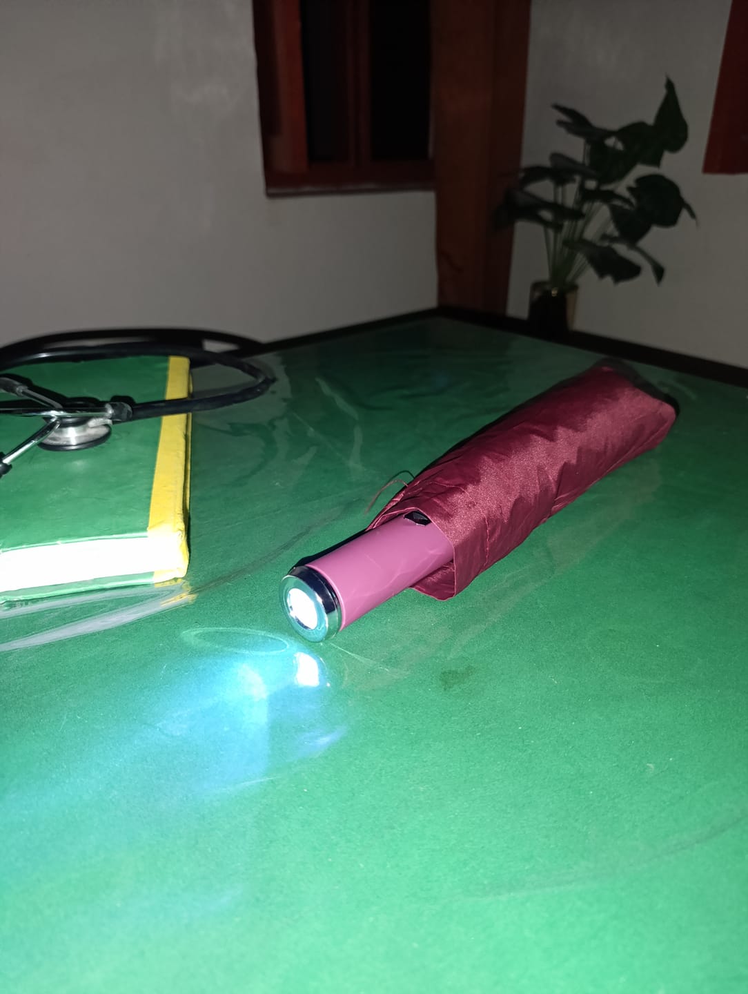 Customer photo review of UV Protected Umbrella with Torch - Unbreakable | Windproof | Waterproof