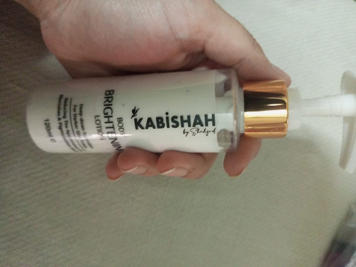 Customer photo review of Body Brilliance - Whitening Bundle: Cream & Lotion Duo