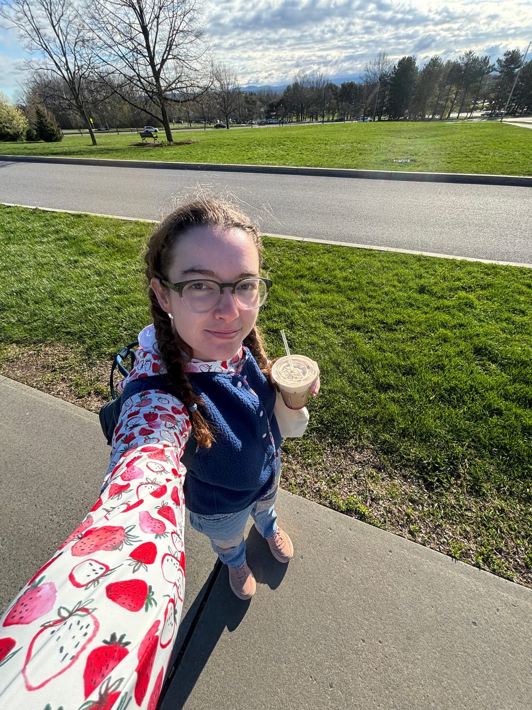 Customer photo review of Sunny Hoody: Strawberries & Cream