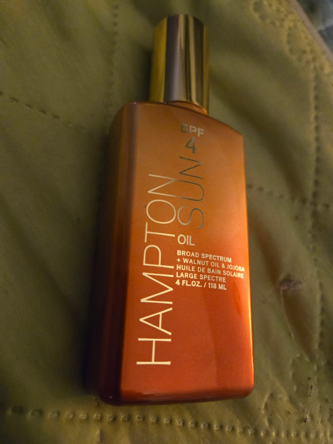 Customer photo review of Classic Sun SPF 4 Oil