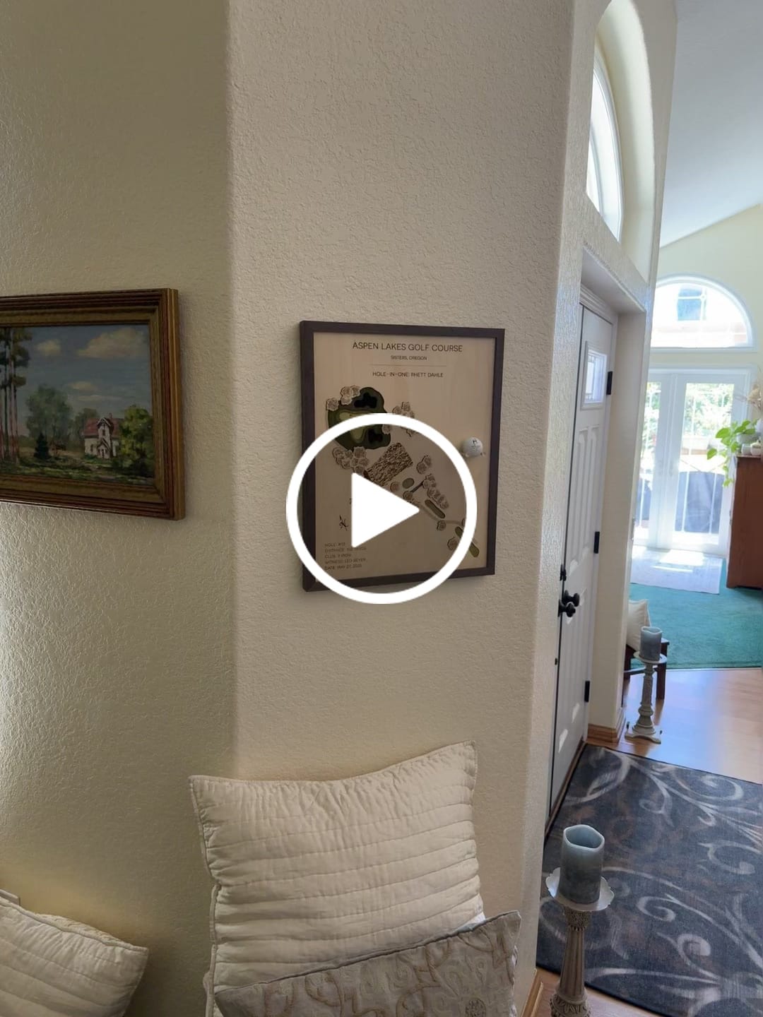 Customer video review of Personalized Hole-in-One | Single Hole Golf Art