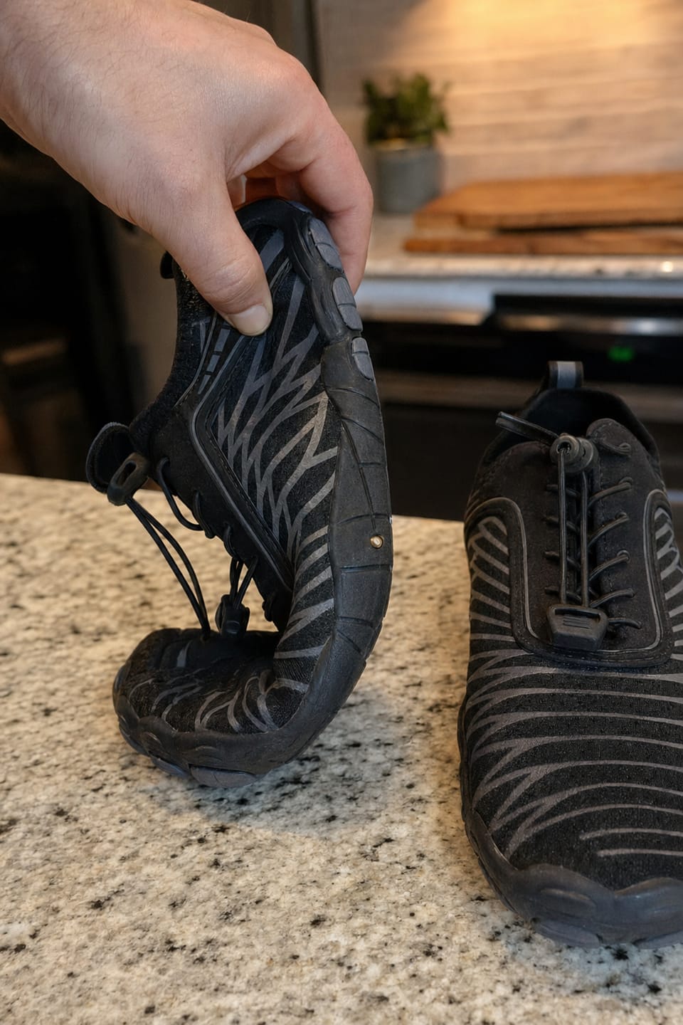 Customer photo review of Motion Ground™ – Copper-Grounded Barefoot Shoes for Natural Balance (Unisex)
