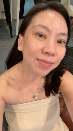 Customer's close-up photo shows the natural, subtle look of the K-POP Ash Grey contact lenses for everyday wear.