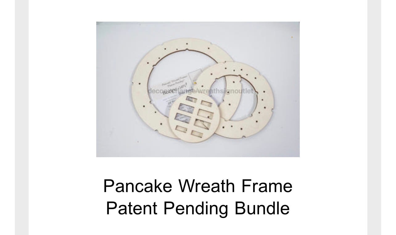 Customer photo review of Pancake Wreath Frame Patent Pending Bundle