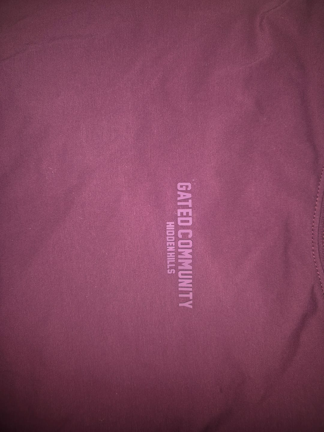 Customer photo review of BASICS LONGSLEEVE TOP DARK PLUM