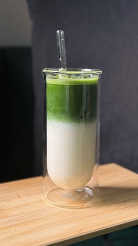 Customer photo review of FLUR Iced Coffee Glasses