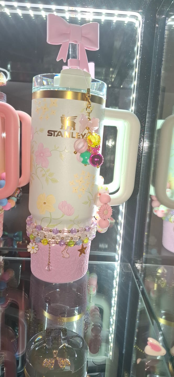 Customer photo review of Spring Pastels Stretchy Cup Bracelets (Set of 3)