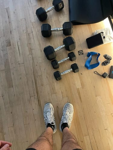 Customer photo review of Pro Rubber Gym Grip Pads