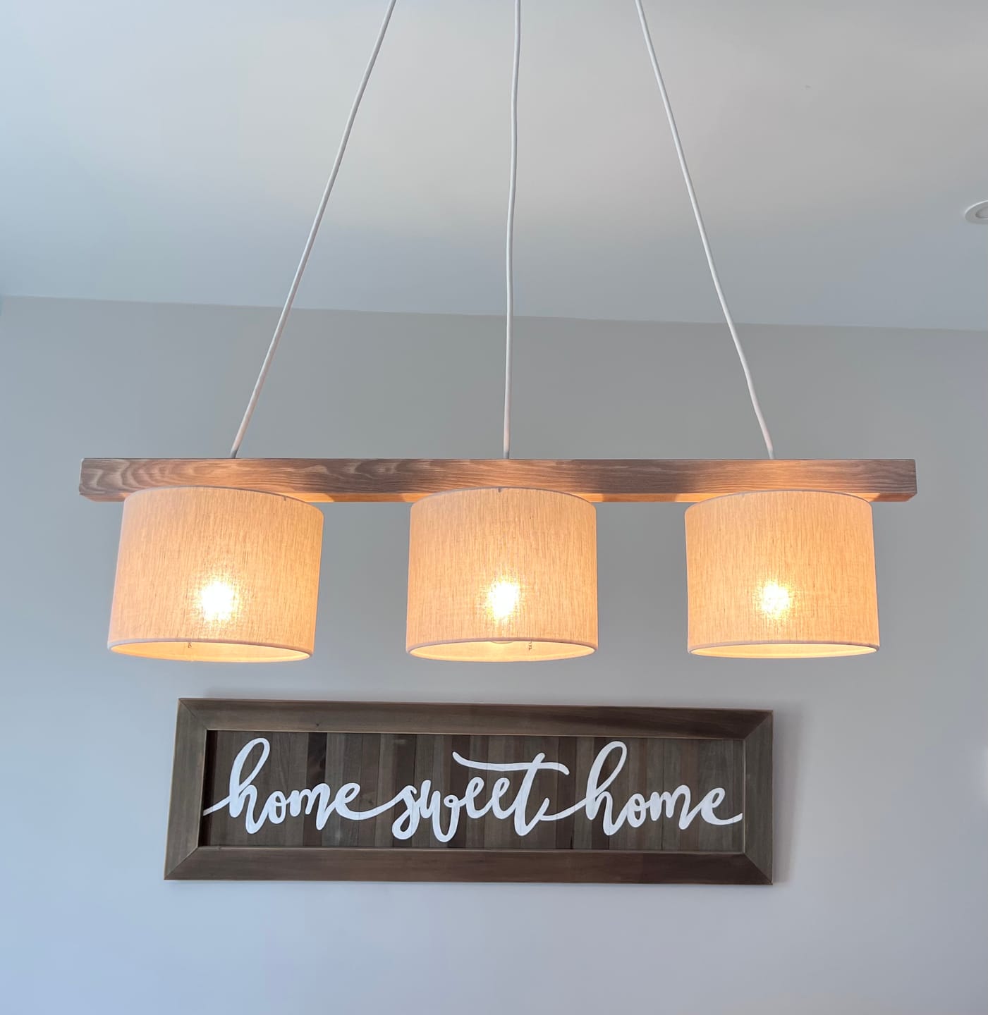 Customer photo review of Varo Scandinavian Minimalist Pendant Ceiling Light for Kitchen Island, Dining Room & Modern Interiors
