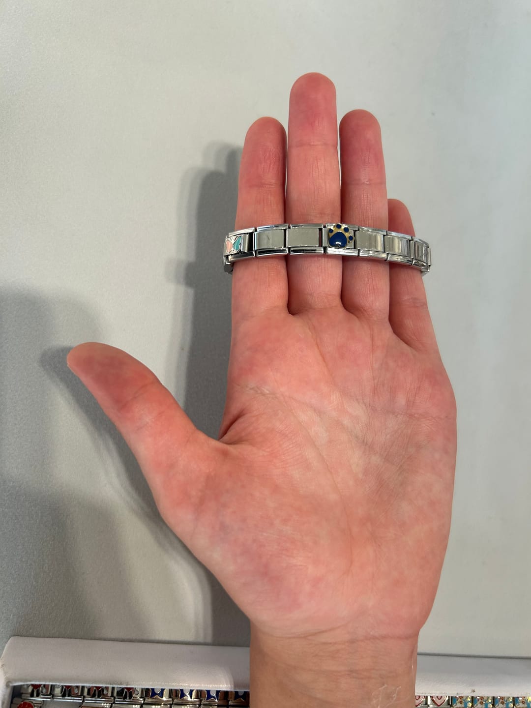 Customer photo review of Pulsera Italiana Combinada