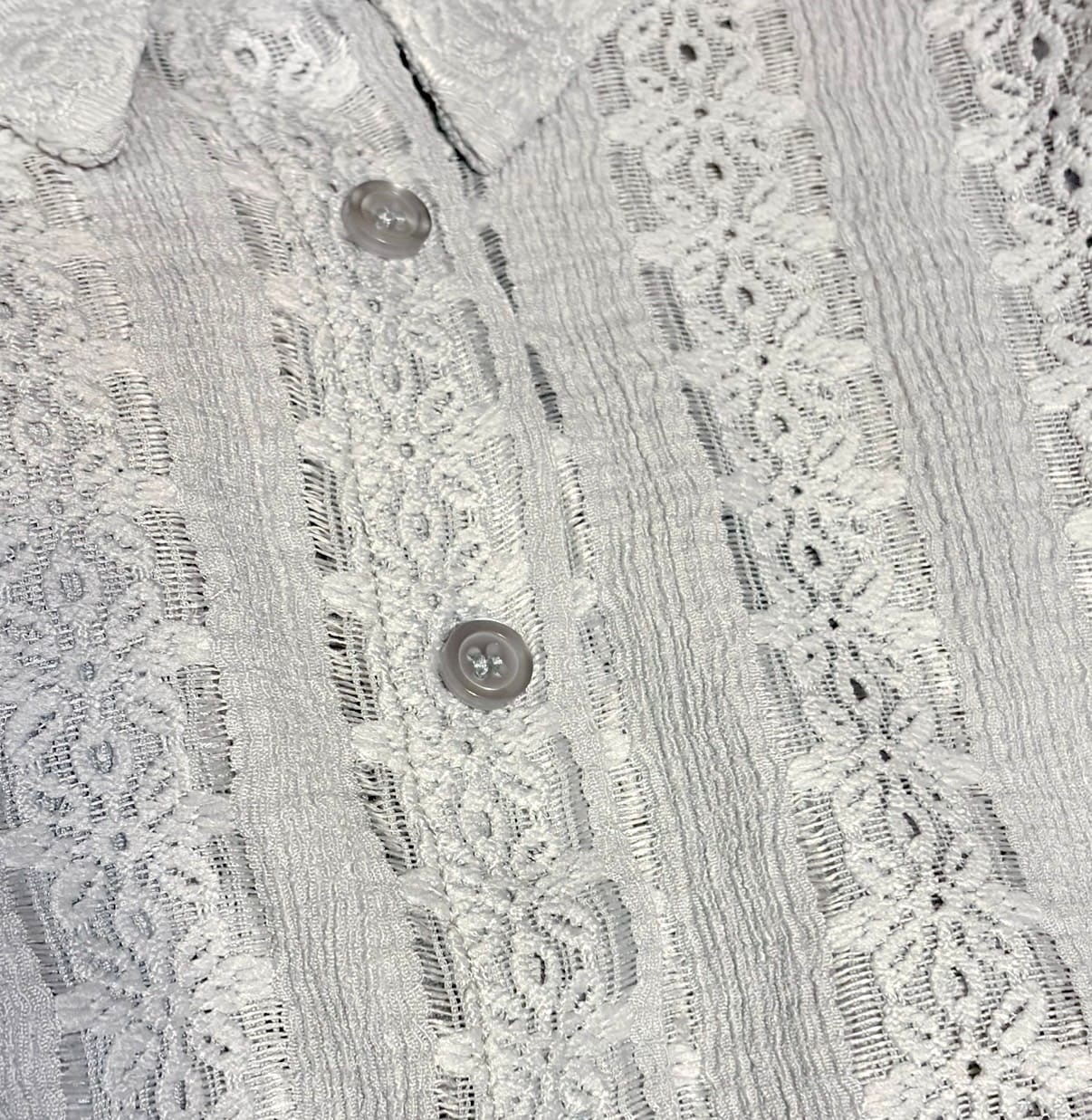 Customer photo review of Slim Fit Lace Shirt