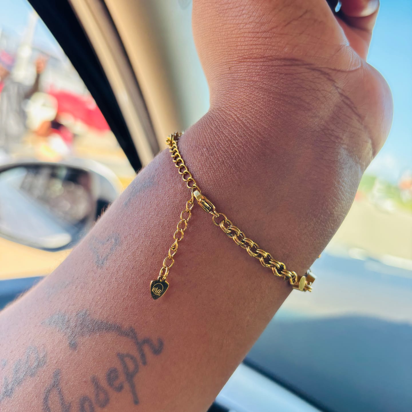 Customer photo review of Gold Beat Bracelet