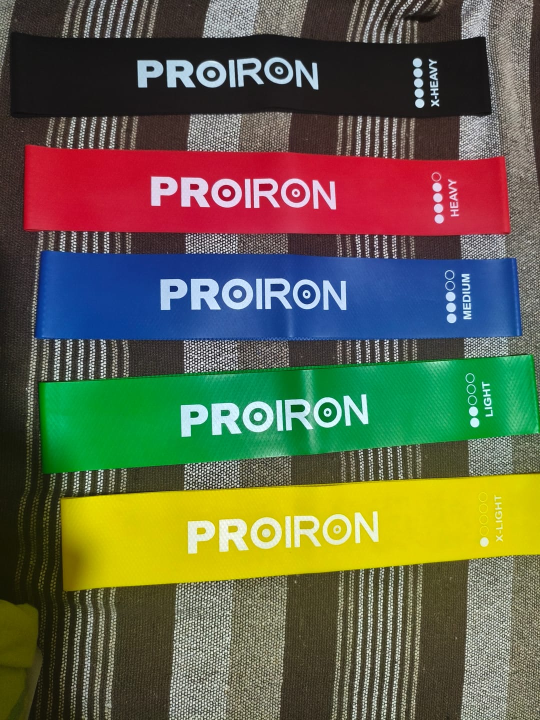 Customer photo review of Set de 5 Bandas de Latex Cerradas