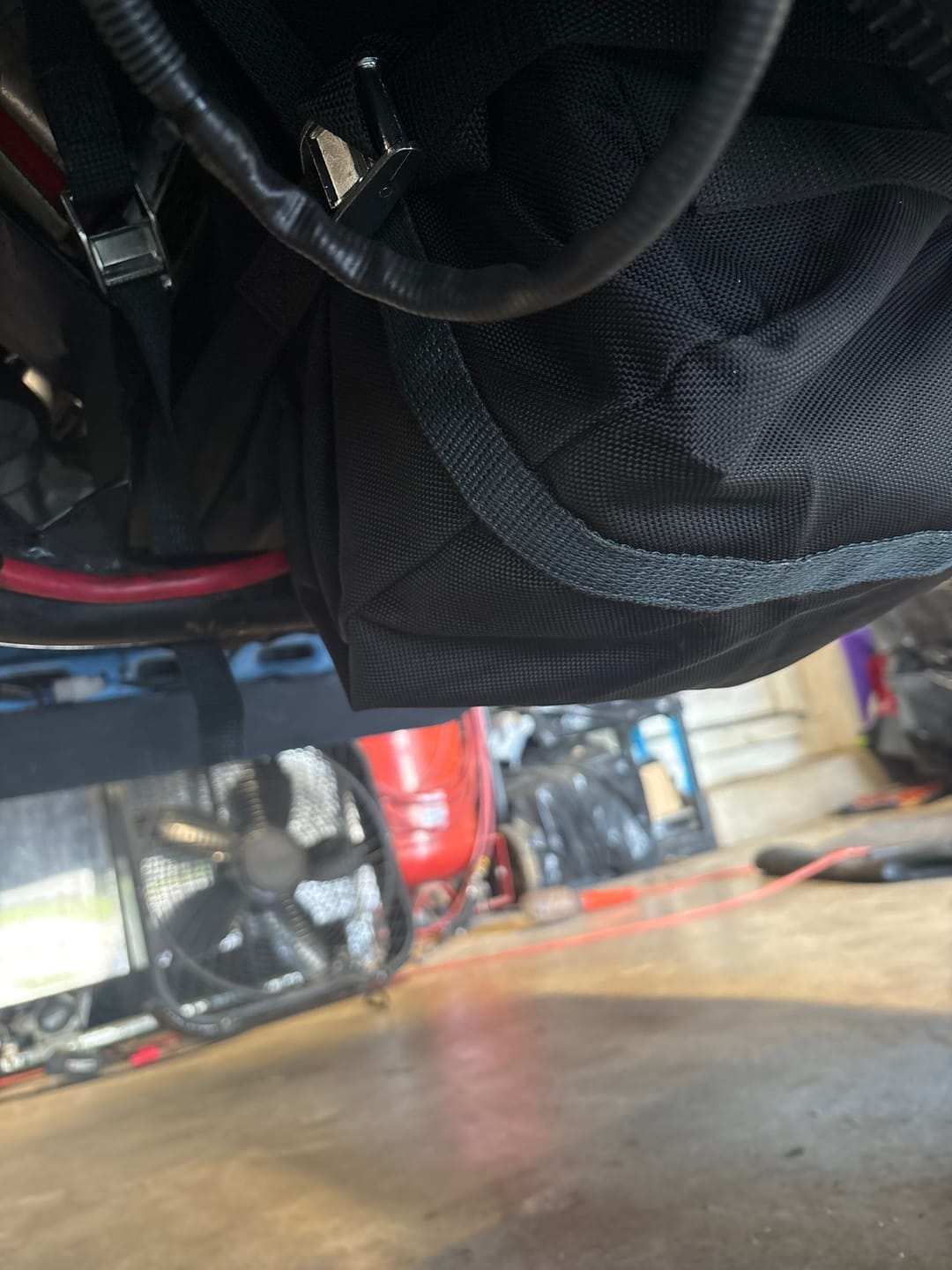 Customer photo review of Motion Raceworks SBF Engine Diaper for Dual Sump for Moroso 20534 / 20520 and similar Oil Pan