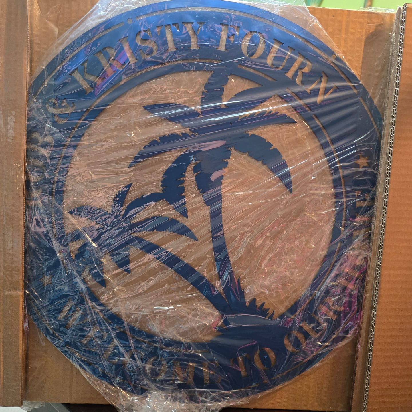 Customer photo review of Tropical Palm Sign